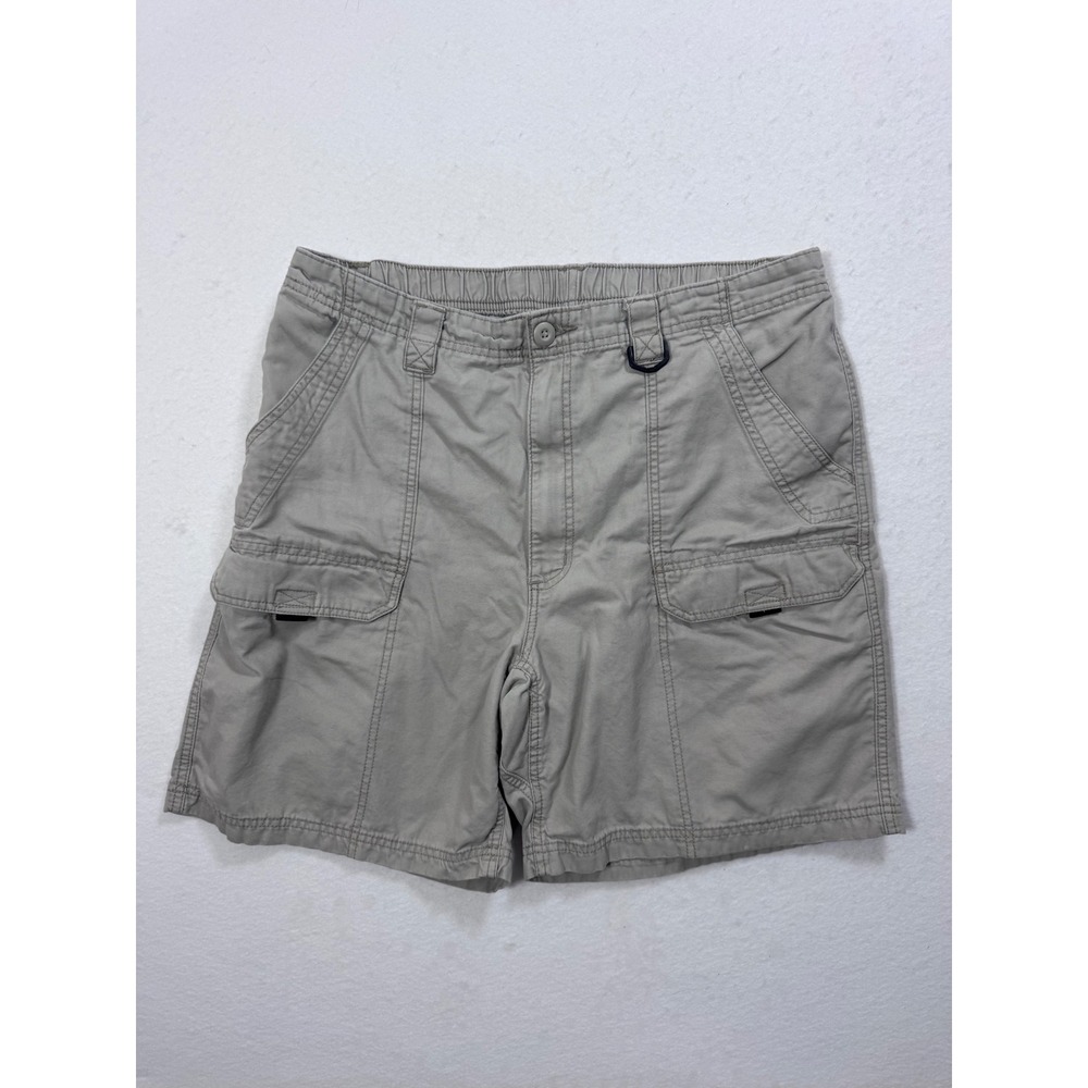 Wrangler Mens Khaki Cotton Canvas Cargo Utility Shorts NW941FR Size 38